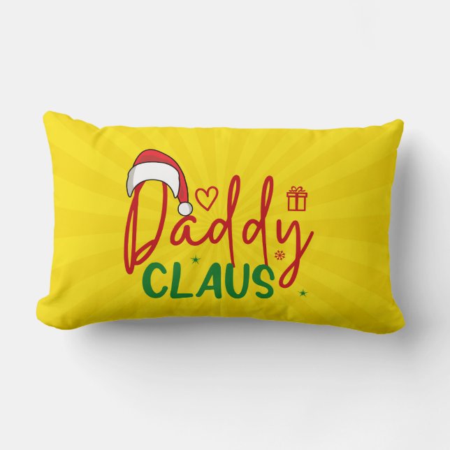 Almofada Lombar Design de Natal do pai Claus-60094 (Frente)