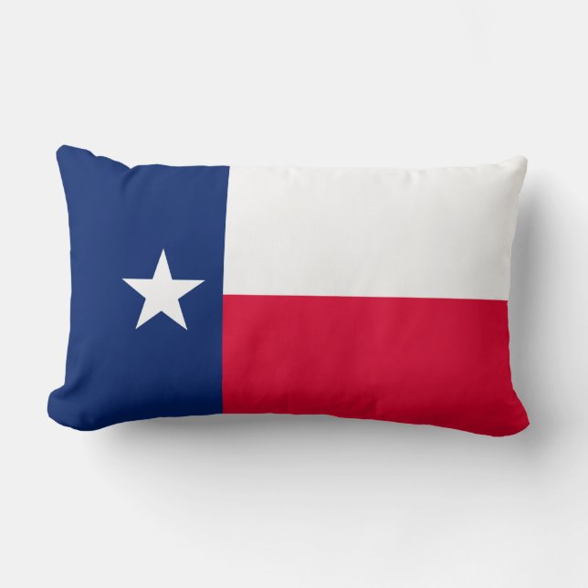 Almofada Lombar Design de Sinalizador do Estado do Texas (Frente)