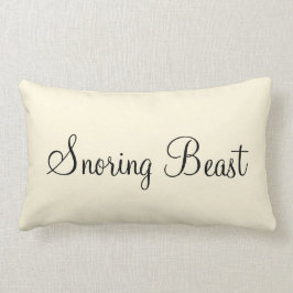 Almofada Lombar design de texto personalizado "Besta ronca"