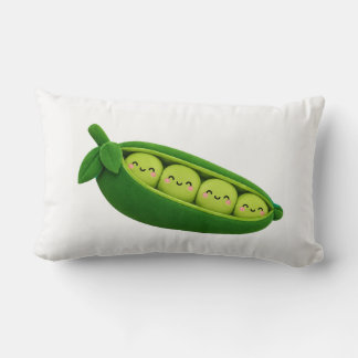 Almofada Lombar Design de Travesseiro de Ervilha Verde Fofa – Vege