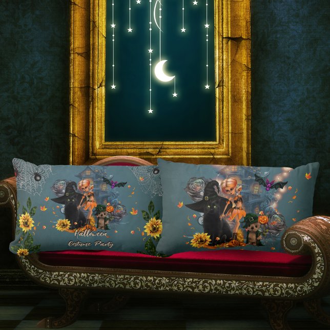 Almofada Lombar Design Dia de as Bruxas engraçado (Funny halloween design)