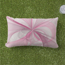 Almofada Lombar Design Fractal de Cinza Abstrato moderno