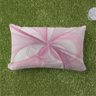 Almofada Lombar Design Fractal de Cinza Abstrato moderno