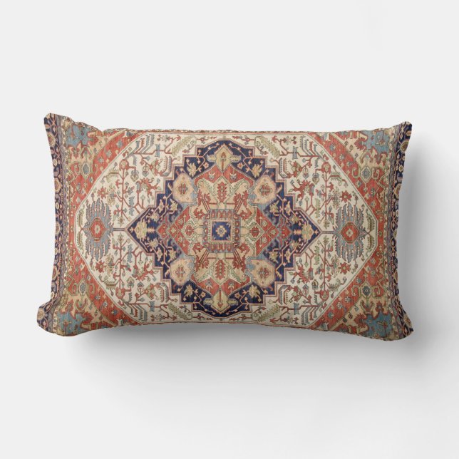 ALMOFADA LOMBAR DESIGN ORIENTAL DE VINTAGEM PERSA (Frente)