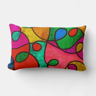 Almofada Lombar Designs Travesseiros Abstrato decorativos colorido