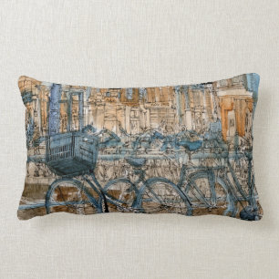 Almofada Lombar Destinos Visualização Nova Iorque de Aquarela