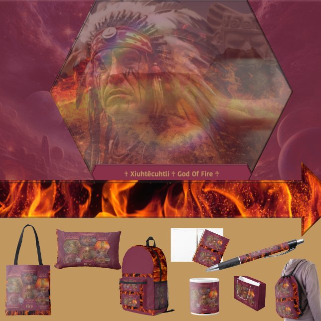 Almofada Lombar Deuses e Deusa do Fogo (Get the full “Gods + Goddesses Of Fire” collection at: https://bit.ly/SmartArtZazzle. )