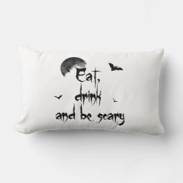 Almofada Lombar Dia das Bruxas - Coma, beba e seja assustador