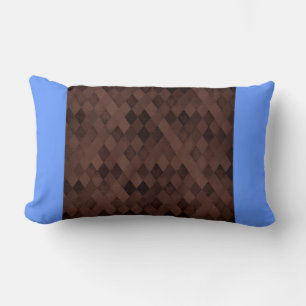 Almofada Lombar Diamantes castanho chocolate