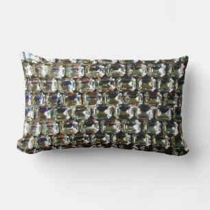 Almofada Lombar Diamantes, elegante padrão de gemstones antigos