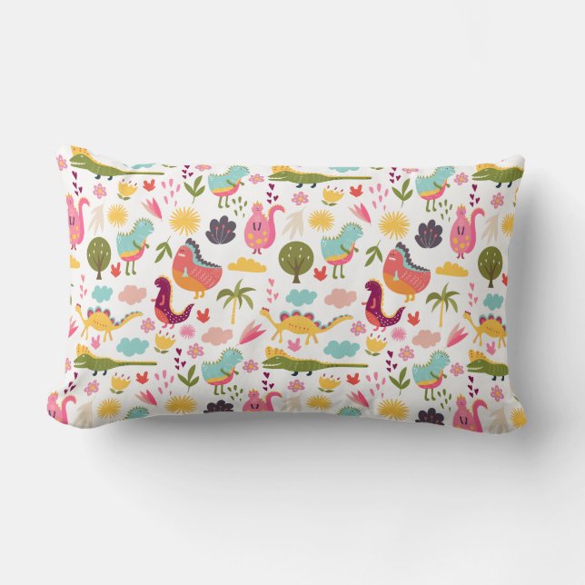 Almofada Lombar Dinossauros bonitos (Frente)