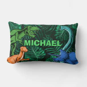 Almofada Lombar Dinossauros Crianças Dino Jurassic Trex Boy Perso