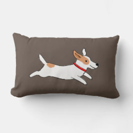Almofada Lombar Diversão Jack Russell Terrier Cão de Cartoon em Ex