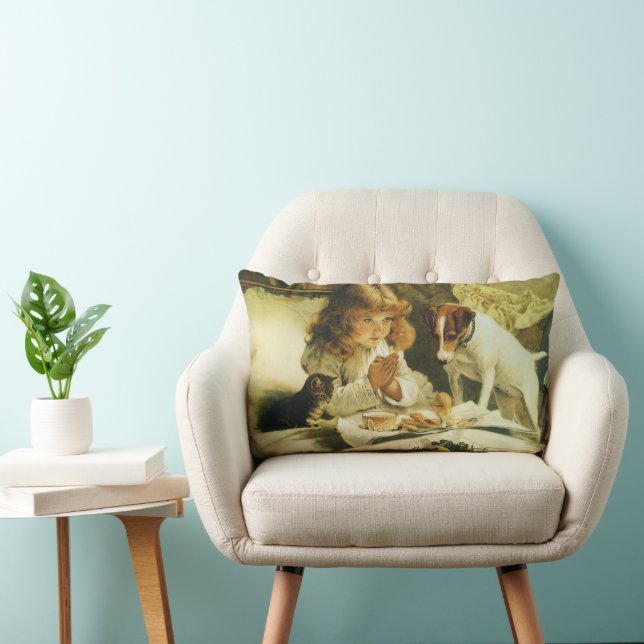 Almofada Lombar Dizendo Nossas Orações, Suspense Charles Burton Ba (Cadeira)