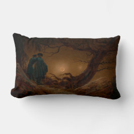 Almofada Lombar Dois Homens Contemplando a Lua à Noite