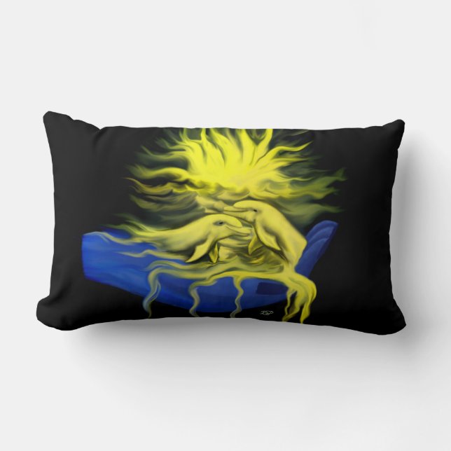 Almofada Lombar Dolphin Love (Frente)