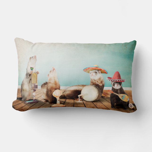 Almofada Lombar Doninhas do canto (Frente)