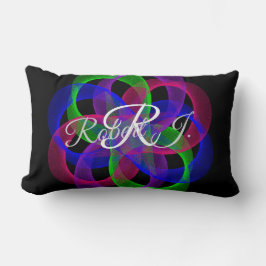 Almofada Lombar Double Loop Mesh Geometric Throw Pillow