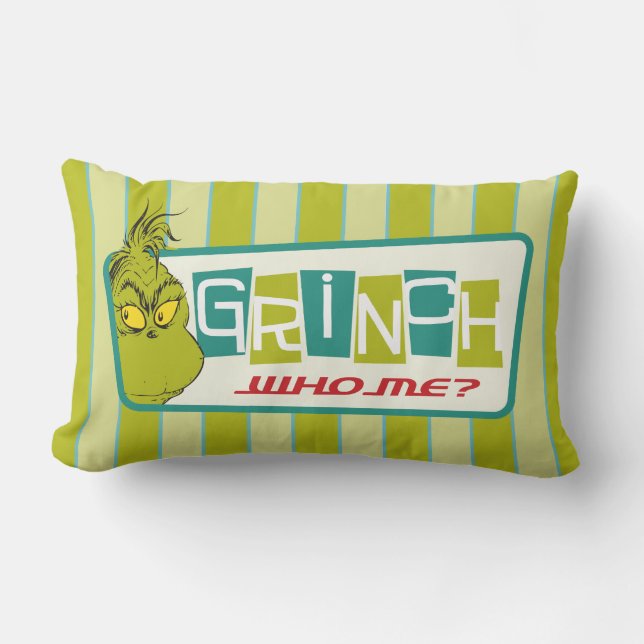 Almofada Lombar Dr. Seuss | O Grinch - Eu? (Frente)