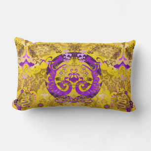 Almofada Lombar Dragão Intersexual Damask - Cor da Bandeira do Or