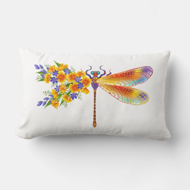 Almofada Lombar Dragonfly Amarelo (Frente)