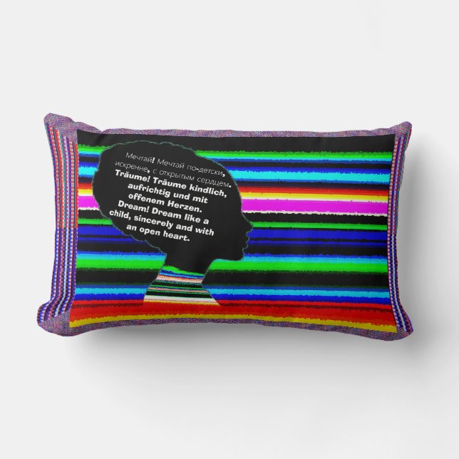 Almofada Lombar Dream Multilingual Pillow (Frente)