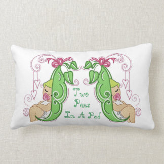 Almofada Lombar Duas ervilhas em um travesseiro lombar do vagem