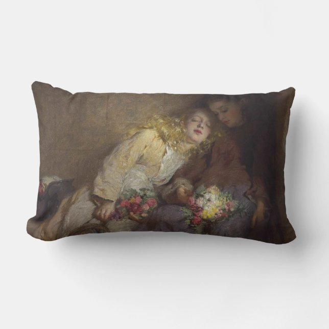 Almofada Lombar Duas Meninas Jovens Retornando Para Casa (Frente)