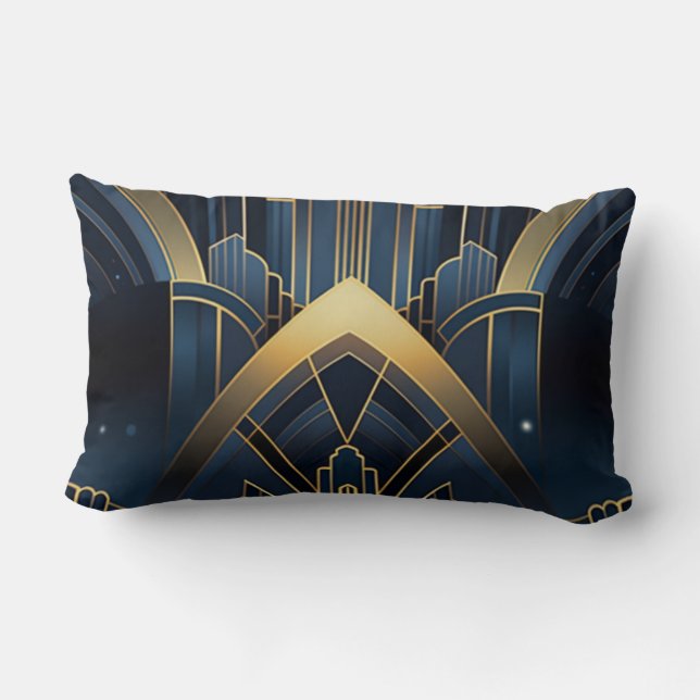 Almofada Lombar Éclat Urbain en Art Deco (Verso)