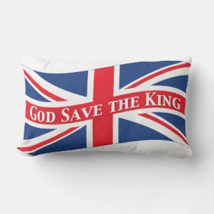 Almofada Lombar Economias do deus o rei com Union Jack