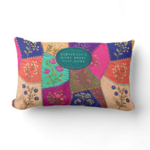 Efeito Bordado de Remendo Floral Cottagecore