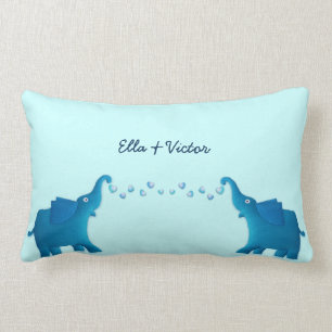 Almofada Lombar elefante azul