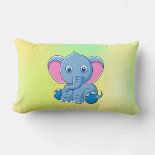 Almofada Lombar Elefante Bebê Cartoon Clipart-64832