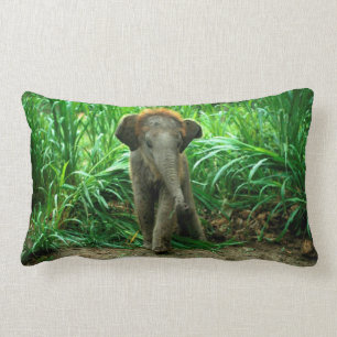 Almofada Lombar Elefante e grama