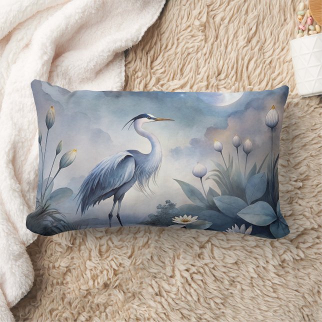Almofada Lombar Elegant Long-legged Crane (Cobertor)