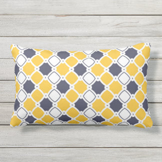 Almofada Lombar Elegante, branco, azul-marinho, amarelo