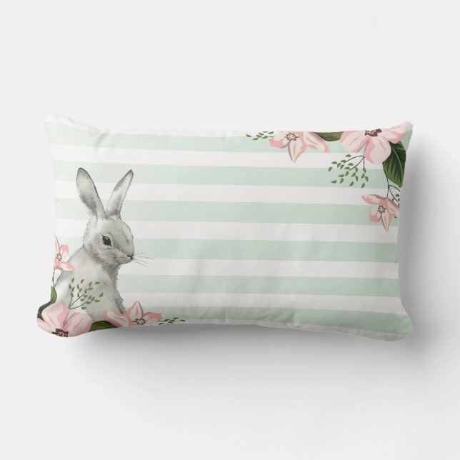 Almofada Lombar Elegante Bunny listrado (Frente)