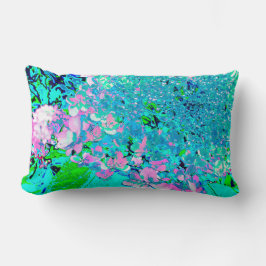 Almofada Lombar Elegante Cor-de-rosa e azul