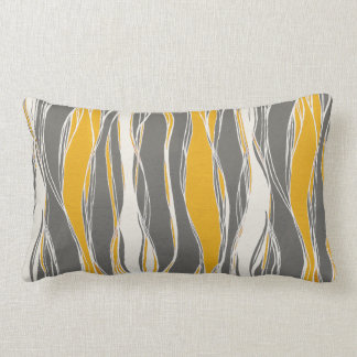 Almofada Lombar Elegante, moderno, ondas, linhas, cinzas de luz, a