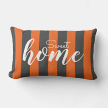 Elegante Orange Striped Patterm Test Sweet Home