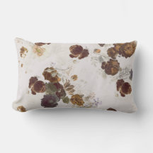 Elegante Rosa Castanho bege Floral Toile