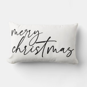 Almofada Lombar Elegante Script Feliz Natal