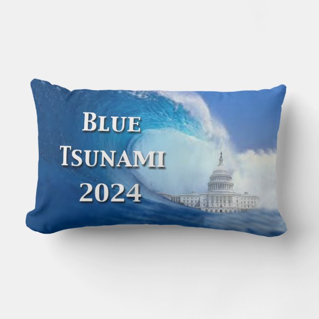 Almofada Lombar Eleições 2024 no tsunami (Frente)