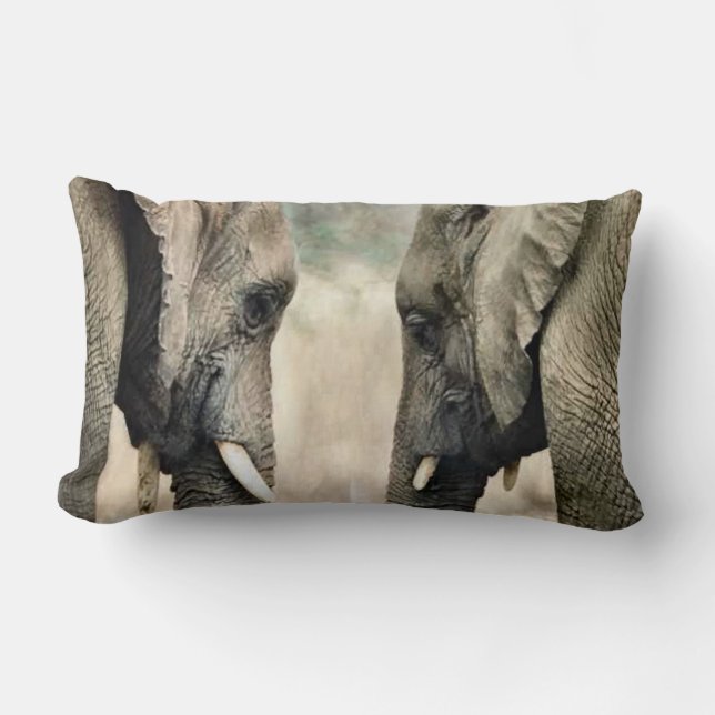 Almofada Lombar Elephant Soulmates (Frente)