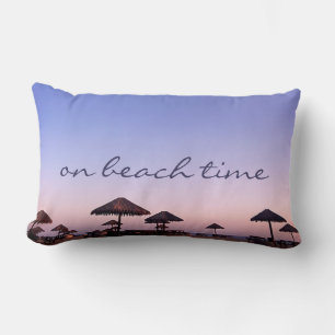 Almofada Lombar Em Beach Time California Purple Sunset Photo