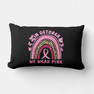 Almofada Lombar Em outubro Vestimos o Cancer-mama rosa-leopardo em