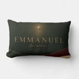 Almofada Lombar EMMANUEL | Mateus 1:23 Cristão