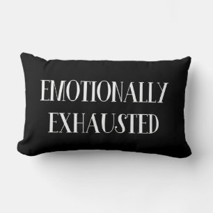 Almofada Lombar emocional exausta, exausta e emocionalmente, emot