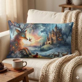 Almofada Lombar Enchanted Castle Winter Art