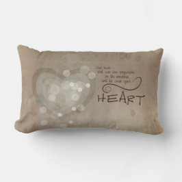 Almofada Lombar Encorajamento Religioso do Coração, Grunge